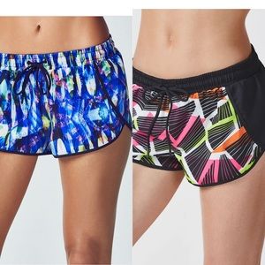 2 pairs of Fabletics swim shorts xs